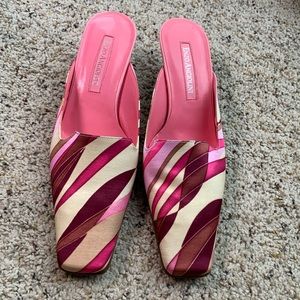 Enzo Angiolini Pink Multicolored Mule 7.5